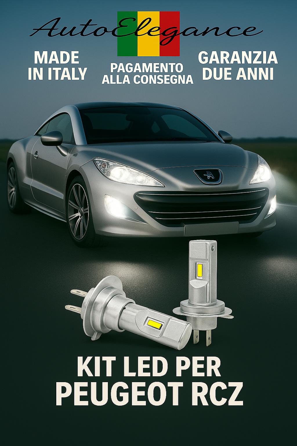 🔥Kit LED H7 6000K Bianchi per Anabbaglianti PEUGEOT RCZ🔥