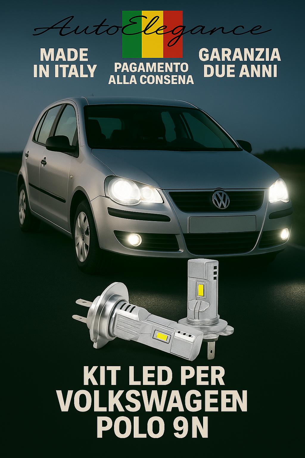 🔥Kit LED H7 6000K Bianchi per Anabbaglianti VW POLO 9N🔥