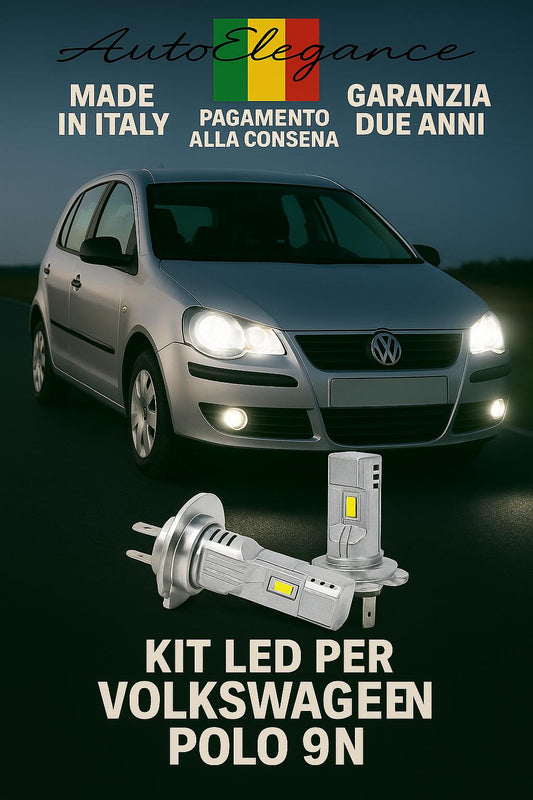 🔥Kit LED H7 6000K Bianchi per Anabbaglianti VW POLO 9N🔥