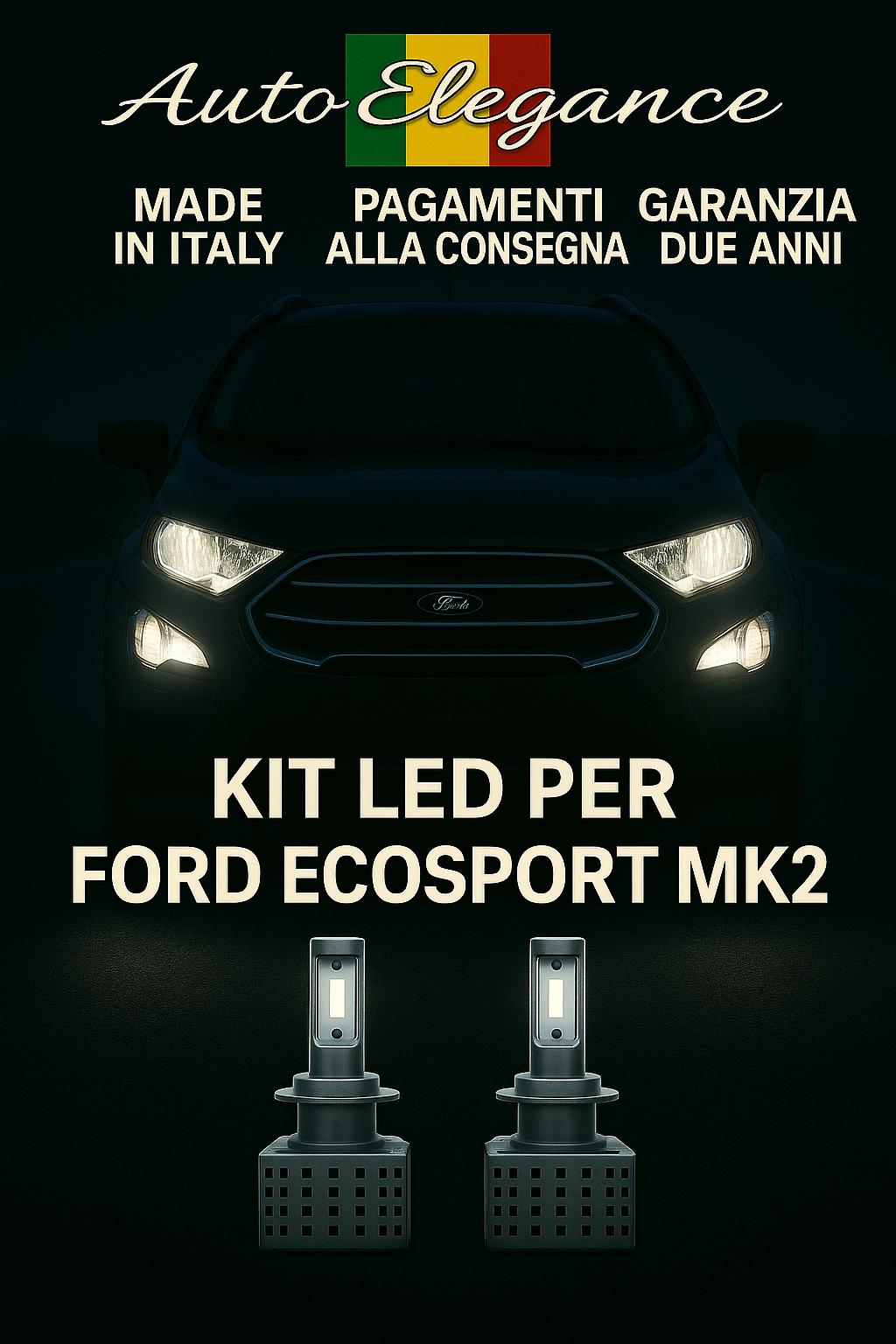 🔥KIT LED D5S 6000K Anabbaglianti + Fendinebbia per Ford EcoSport 🔥