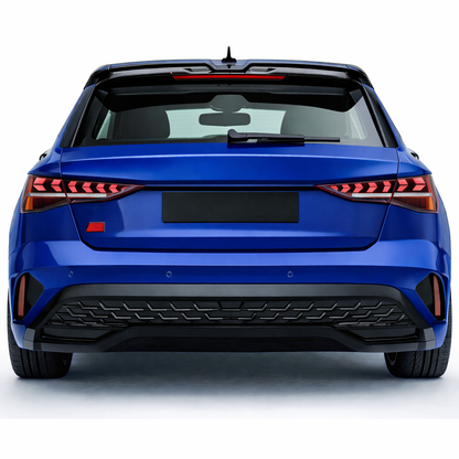 💫Spoiler Stile Oettinger per Audi A3 8Y Nero Lucido ABS 2021+💫