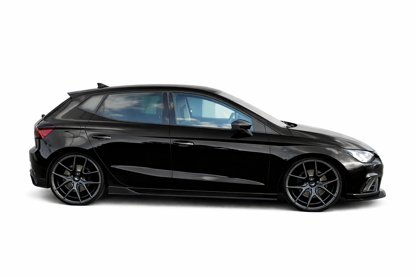 💫ART.9514 Sotto Minigonne Nero Lucido per Ibiza Mk5 2017 💫