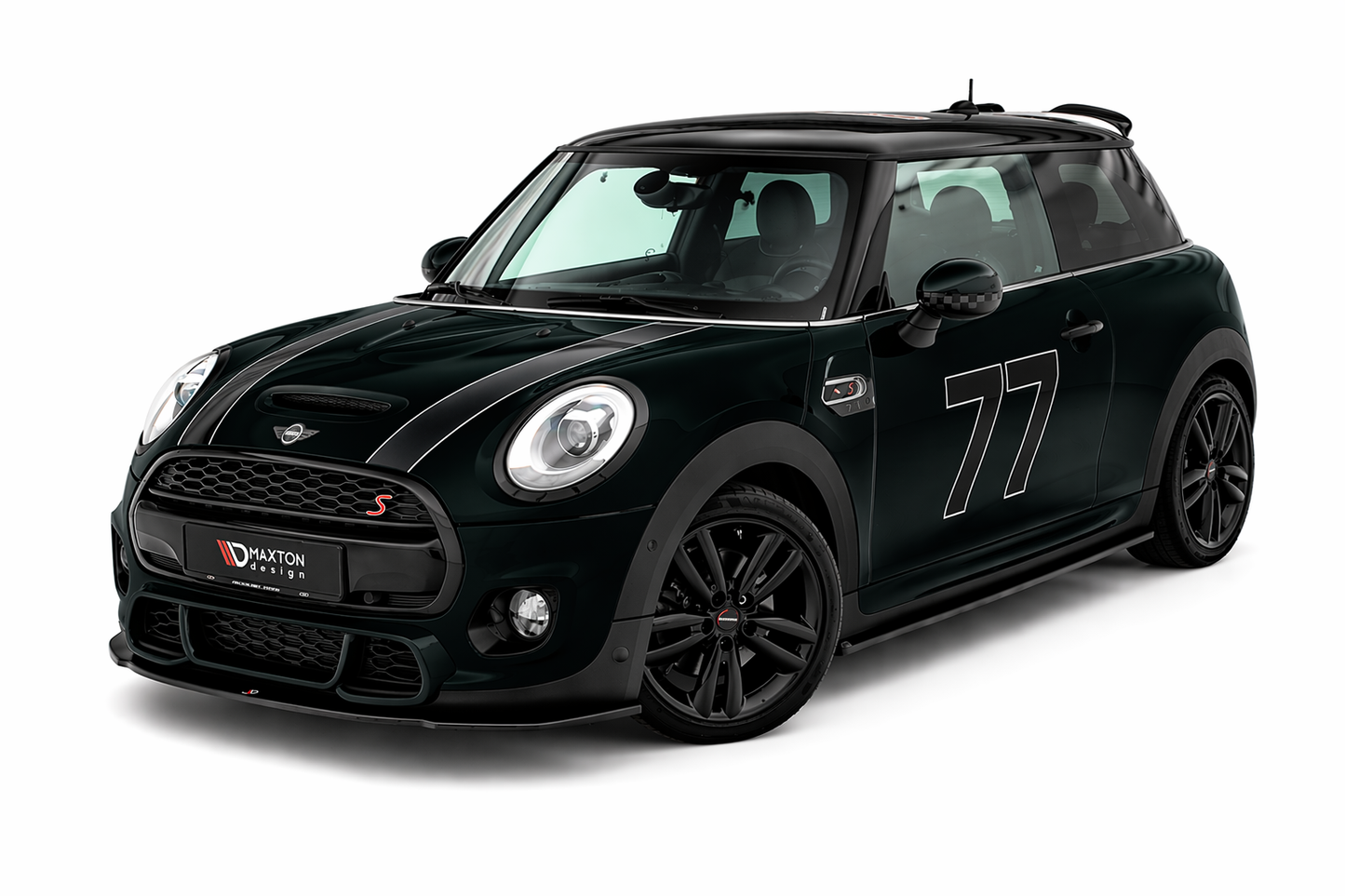 💫ART.9532 Splitter Nero Lucido per Mini Cooper S John Cooper Works F56💫