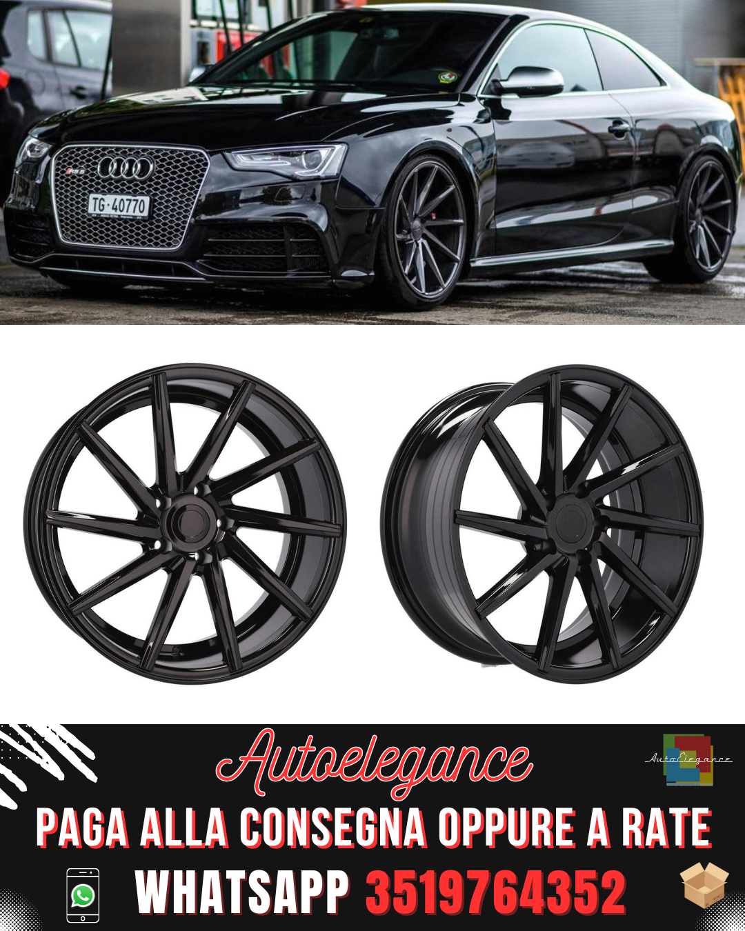 CERCHI CERCHIO IN LEGA 17" Adatto per ALFA ROMEO CITROEN DS FIAT FORD JAGUAR