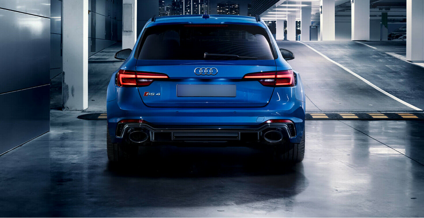 💫ART.7197 Terminali di Scarico Sportivi RS Look cromati per Audi A3 A4 A5 2012-2020💫