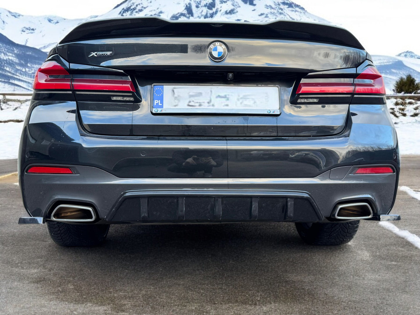 ✌️😎REAR SIDE SPLITTER SET SUITABLE FOR BMW 5 SERIES G30 ABS😎✌️