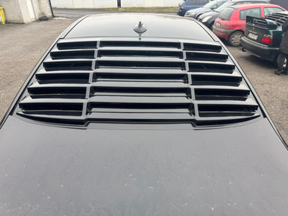 ✌️😎WINDOWS LOUVER POSTERIORE ADATTO PER BMW G30 ABS NERO LUCIDO 😎✌️