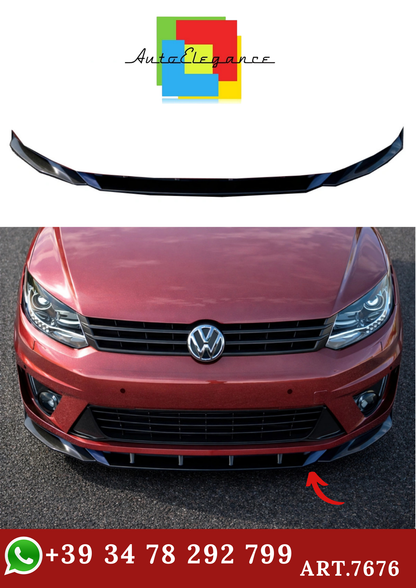 🔥ART.7676  SPLITTER ANTERIORE ADATTO PER VW CADDY Mk4 (2015-2021)🔥