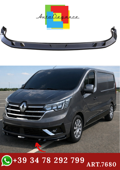 🔥ART.7680 SPLITTER ANTERIORE ADATTO PER RENAULT TRAFIC (2023+)🔥