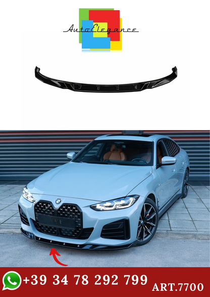 🔥ART.7700 SPLITTER ANTERIORE ADATTO PER BMW SERIE 4 G26 GRAN COUPE (2021+)🔥