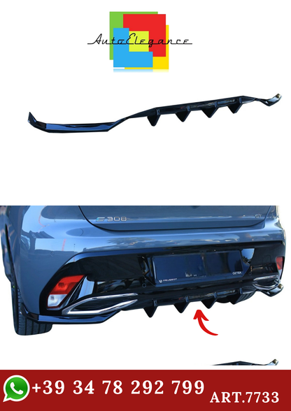 🔥ART.7733 SPLITTER LATERALE POSTERIORE ADATTO PER PEUGEOT 308 GT Mk3 (2021+)🔥
