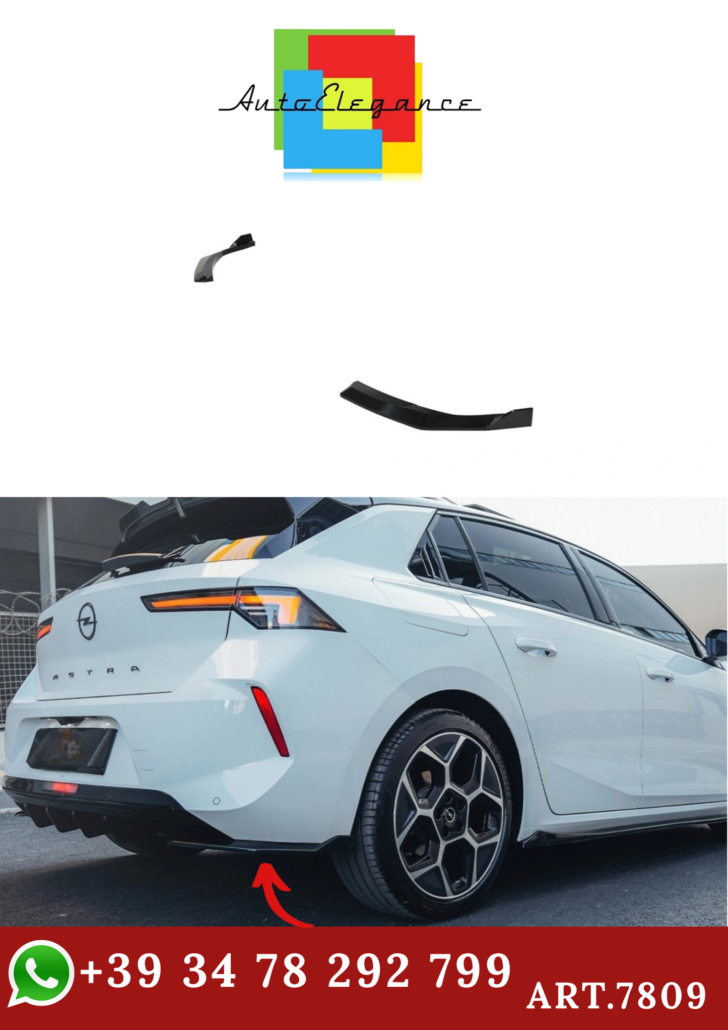 🔥ART.7809 FLAP POSTERIORE ADATTO PER OPEL ASTRA L (2020+) 🔥