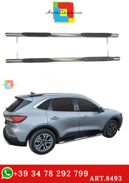🔥ART.8493 BARRE LATERALI PEDANE INOX ADATTO PER KUGA DAL 2020🔥