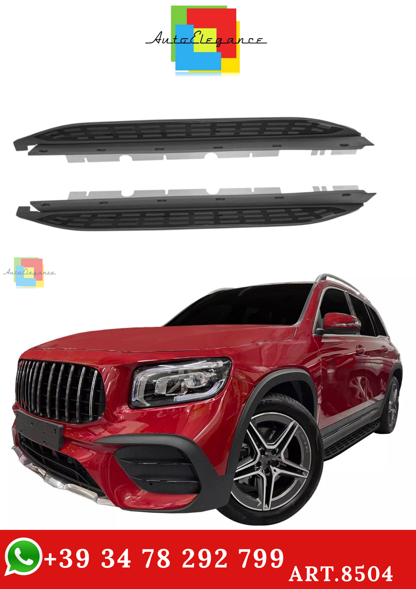 🔥ART.8504 PEDANE SOTTOPORTA ADATTO PER MERCEDES GLB X247 DAL 2019🔥