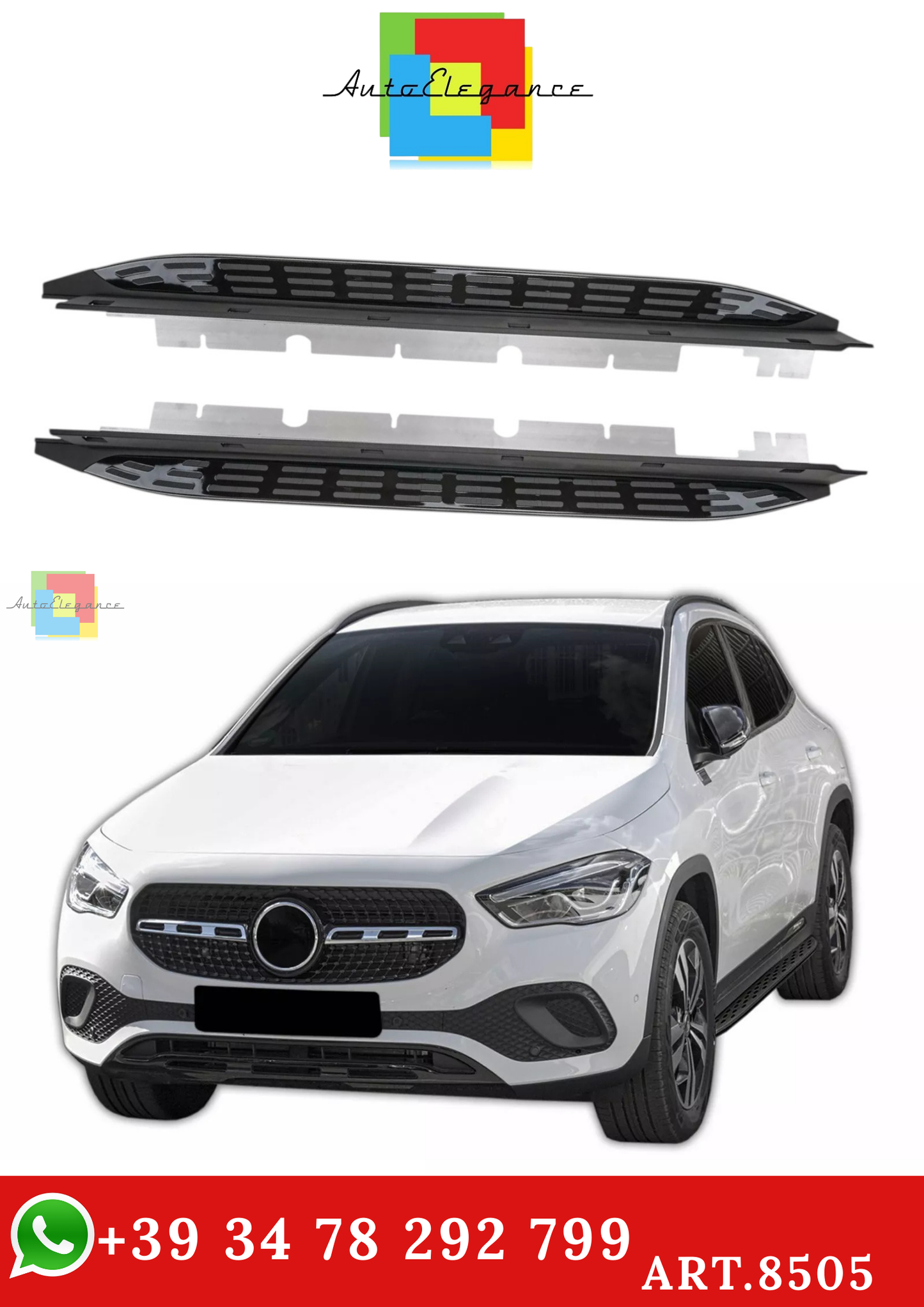 🔥ART.8505 PEDANE SOTTOPORTA ADATTO PER MERCEDES GLA H247 DAL 2019🔥