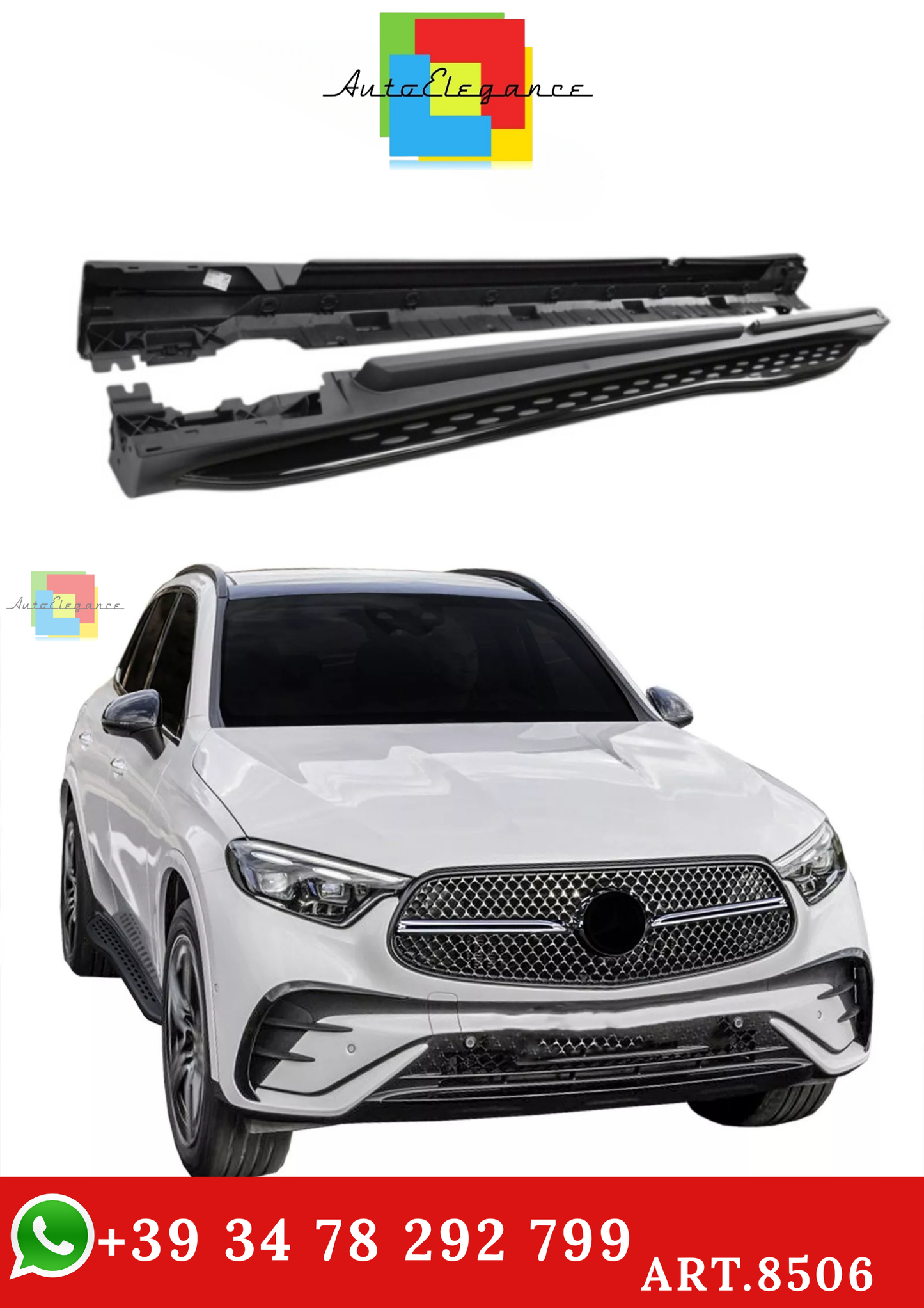 🔥ART.8506 PEDANE SOTTOPORTA ADATTO PER MERCEDES GLC X254 DAL 2022🔥