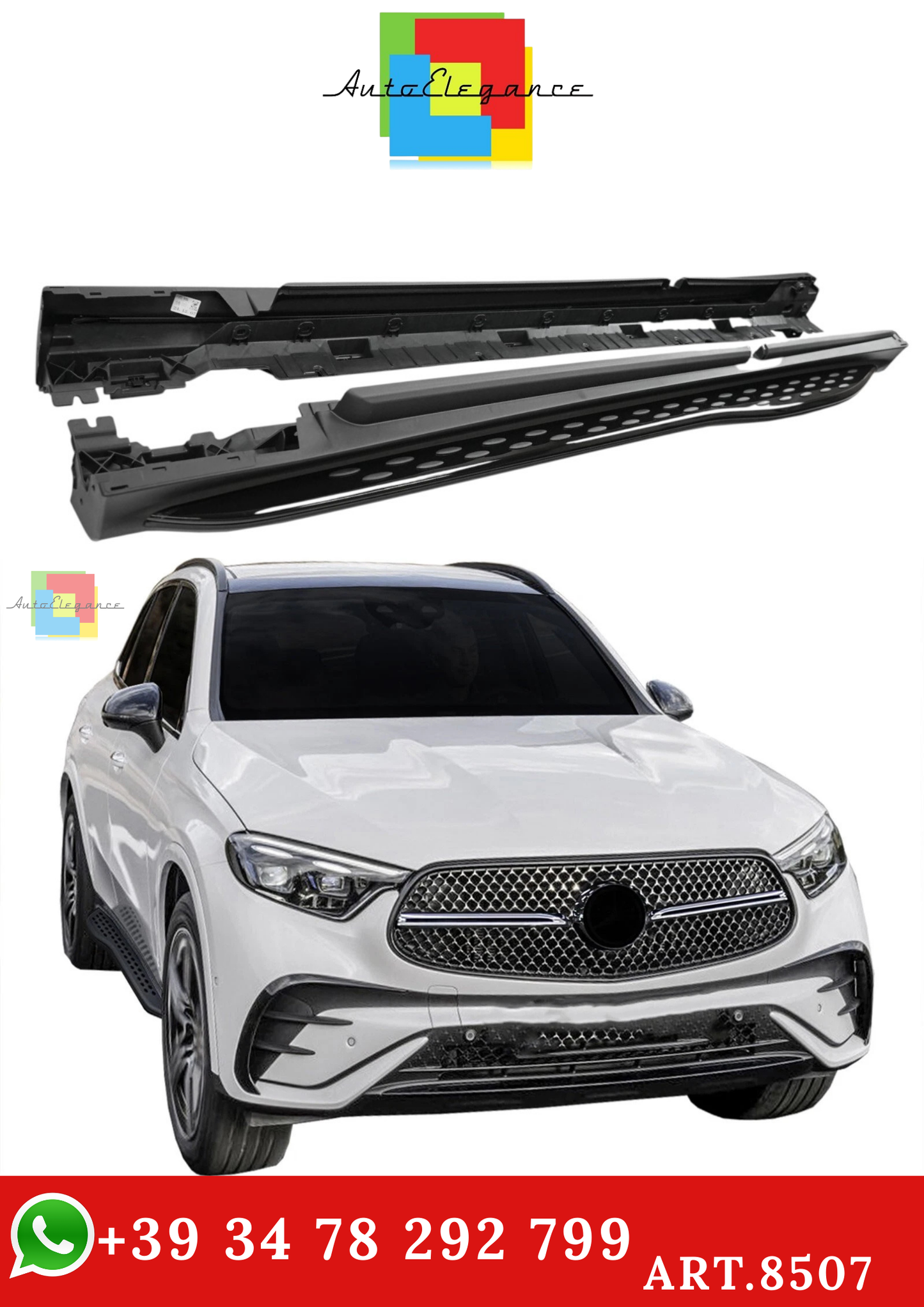 🔥ART.8507 PEDANE SOTTOPORTA ADATTO PER MERCEDES GLC C254 DAL 2022🔥