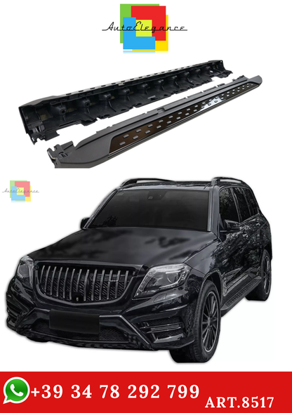 🔥ART.8517 PEDANE LATERALE SOTTOPORTA PER MERCEDES GLK X204 2009-2016 NERO🔥