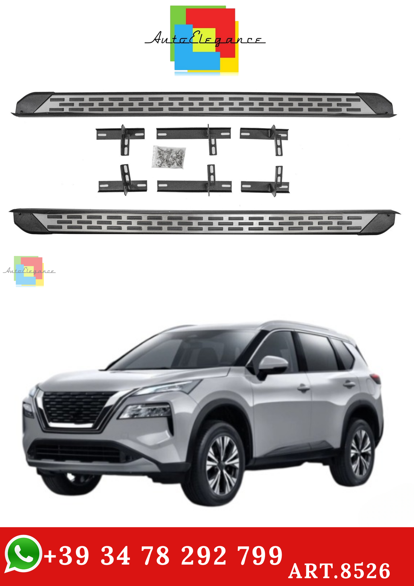 🔥ART.8526 PEDANE LATERALE SOTTOPORTA PER NISSAN X-TRAIL T33 DAL 2021🔥