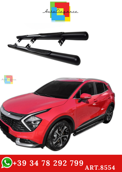 🔥ART.8554 BARRE LATERALI PEDANE INOX KIA SPORTATE NQ5 DAL 2022 NERO🔥