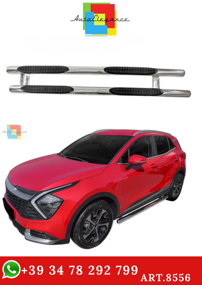 🔥ART.8556 BARRE LATERALI PEDANE INOX ADATTO PER KIA SPORTAGE NQ5 DAL 2022🔥
