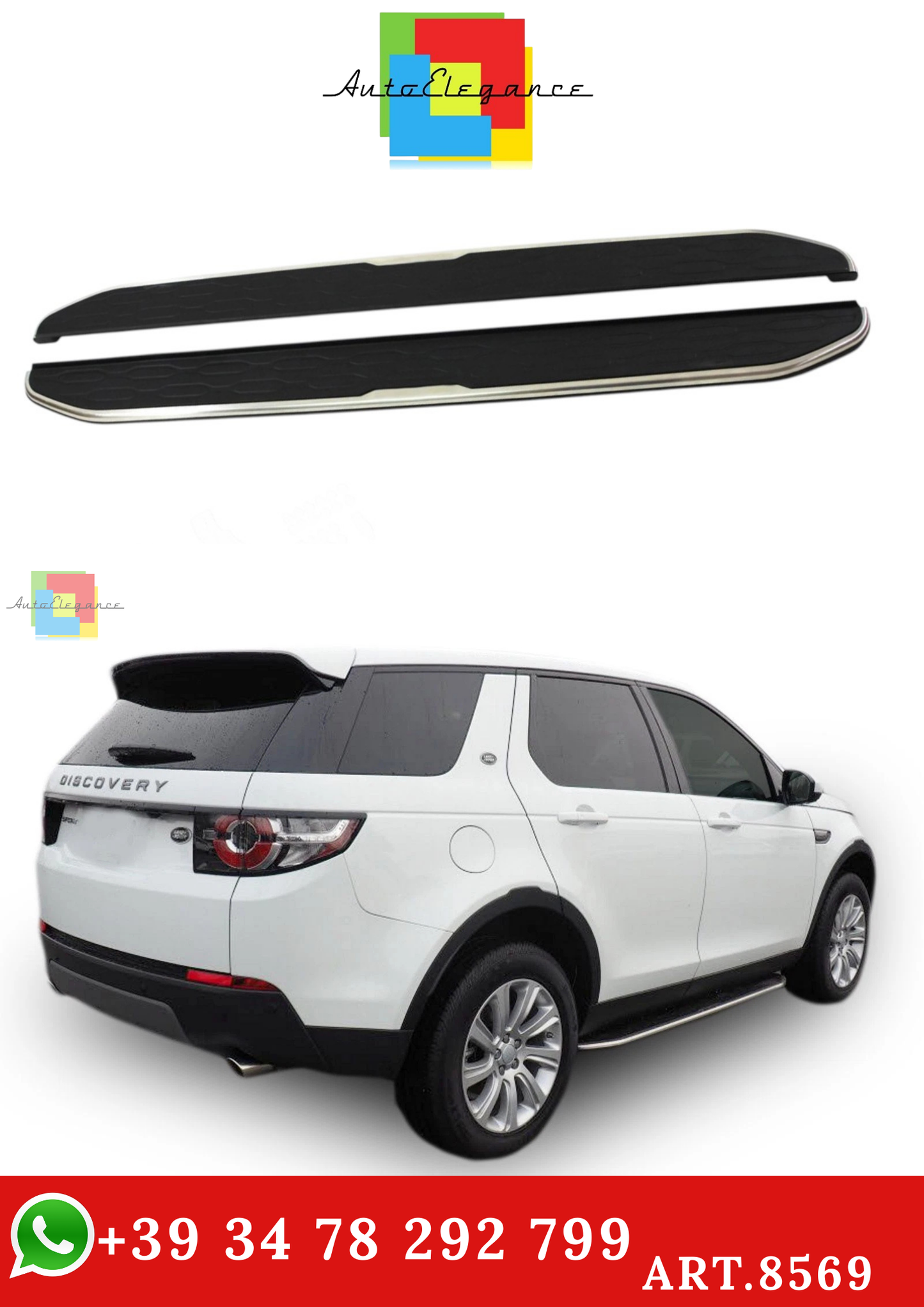 🔥ART.8569 PEDANE LATERALE SOTTOPORTA PER LAND ROVER DISCOVERY SPORT DAL 2015🔥