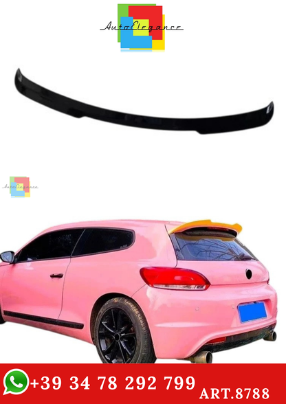 🔥ART.8788 SPOILER PER VW SCIROCCO TSI TDI R NERO LUCIDO TETTO  2008-2014🔥