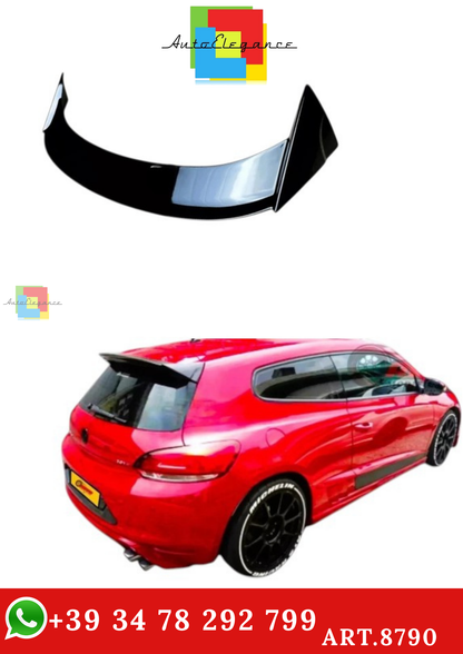 🔥ART.8790 SPOILER TETTO POSTERIORE NERO LUCIDO VW SCIROCCO TSI TDI R 08-14🔥