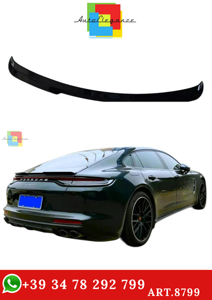 🔥ART.8799 SPOILER STIVALE NERO LUCIDO POSTERIORE PORSCHE PANAMERA 971 2016+🔥