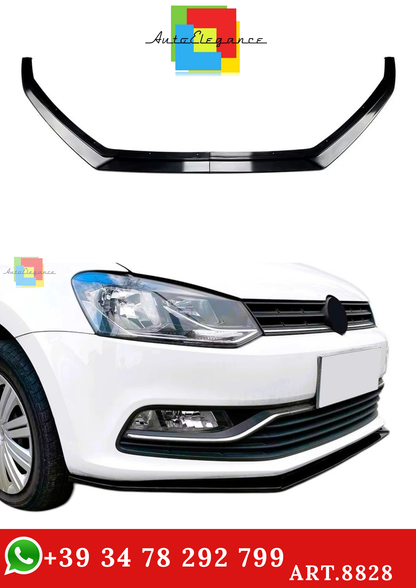 🔥ART.8828 SPLITTER PER VW Polo MK5 6R 6C GTI R CORPO SDOPPIATORE NERO 09-17🔥
