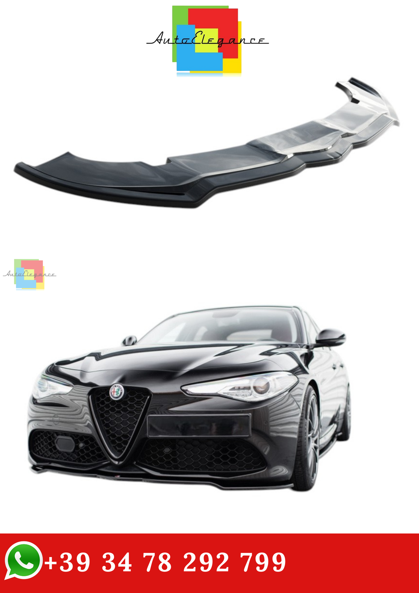 🔥SPLITTER ADATTO PER V.1 ALFA ROMEO GIULIA VELOCE🔥