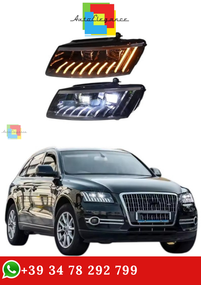 🔥 FARI ANTERIORE a LED PER AUDI Q5 08-18,  LED DRL CON INDICATORI DI DIREZION🔥
