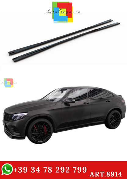 🔥ART.8914 MINIGONNE LATERALI V.2 PER MERCEDES-BENZ GLC COUPE AMG-LINE C253🔥