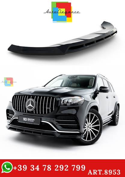 🔥ART.8953 SPLITTER ANTERIORE V.2 ADATTO PER MERCEDES-BENZ GLS AMG-LINE X167🔥