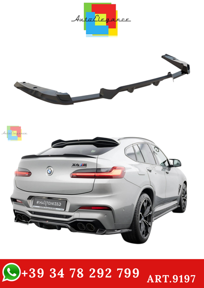 🔥ART.9197 SPLITTER POSTERIORE (CON BARRE VERTICAL) ADATTO PER BMW X4 M F98🔥