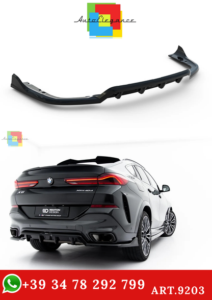 🔥ART.9203 SPLITTER POSTERIORE  V.2 ADATTO PER BMW X6 M-Pack G06 FACELIFT🔥