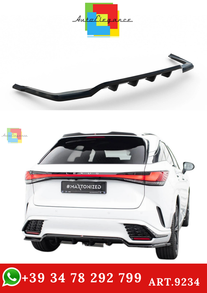🔥ART.9234 SPLITTER POSTERIORE (CON BARRE VERTICALI) PER LEXUS RX F-SPORT Mk5🔥