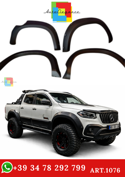 🔥ART. 1076 PARAFANGHI ADATTO PER MERCEDES CLASSE X W470 2017+ NERO OPACO🔥