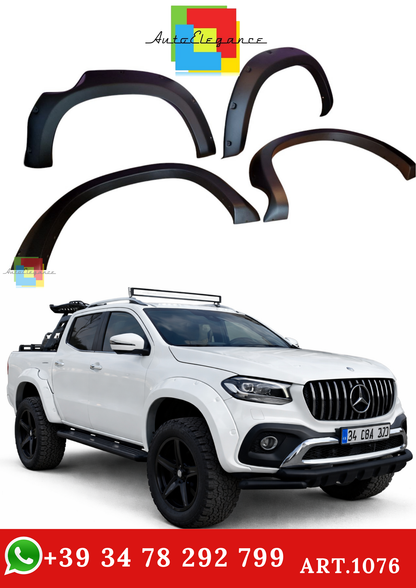 🔥ART. 1076 PARAFANGHI ADATTO PER MERCEDES CLASSE X W470 2017+ NERO OPACO🔥