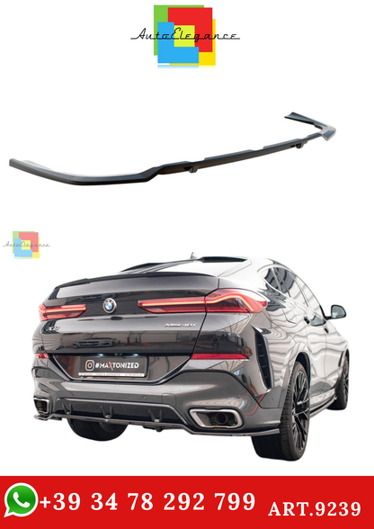 🔥ART.9239 SPLITTER POSTERIORE (CON BARRE VERTICALI) V.3 PER BMW X6 M-PACK G06🔥