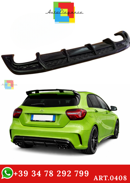 🔥ART.0408 DIFFUSORE MERCEDES CLASSE A W176 ABS AMG NERO LUCIDO AMG 🔥