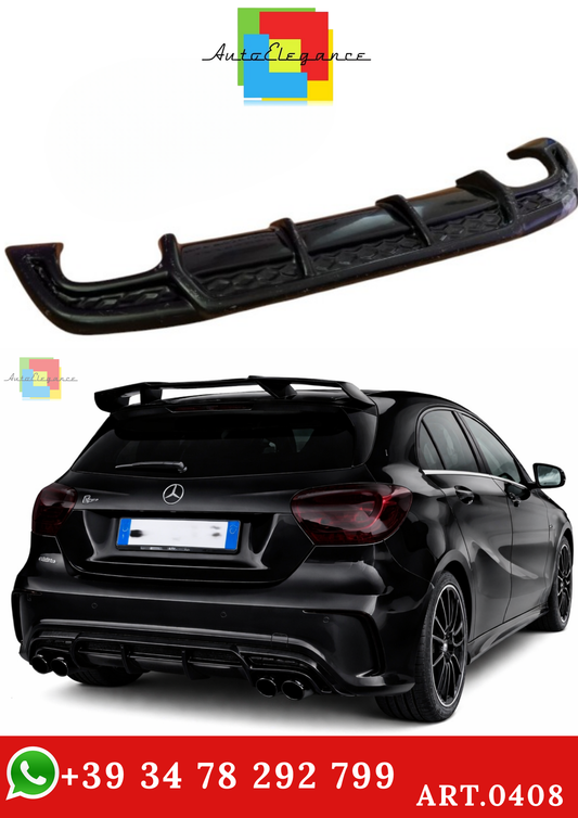🔥ART.0408 DIFFUSORE MERCEDES CLASSE A W176 ABS AMG NERO LUCIDO AMG 🔥