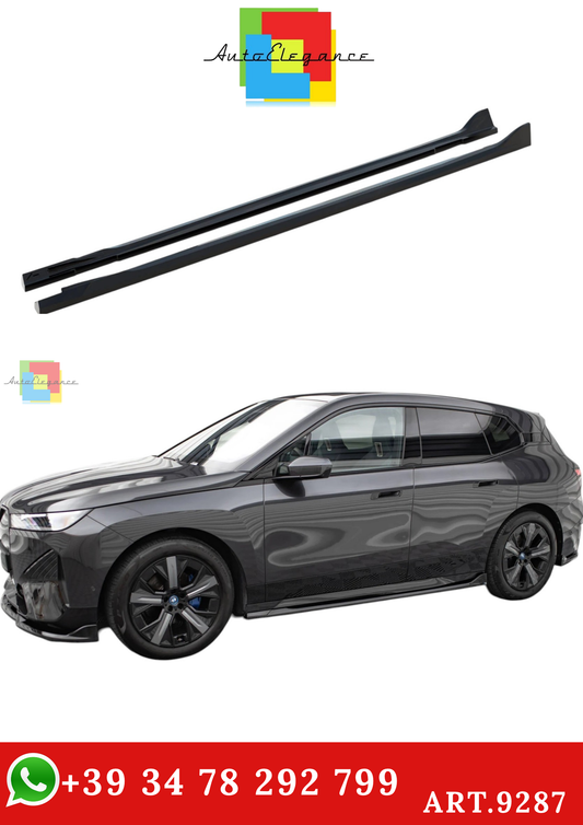 🔥ART.9287 MINIGONNE LATERALI CON DIFFUSORI BMW iX M-PACK i20 / I20 FACELIFT🔥