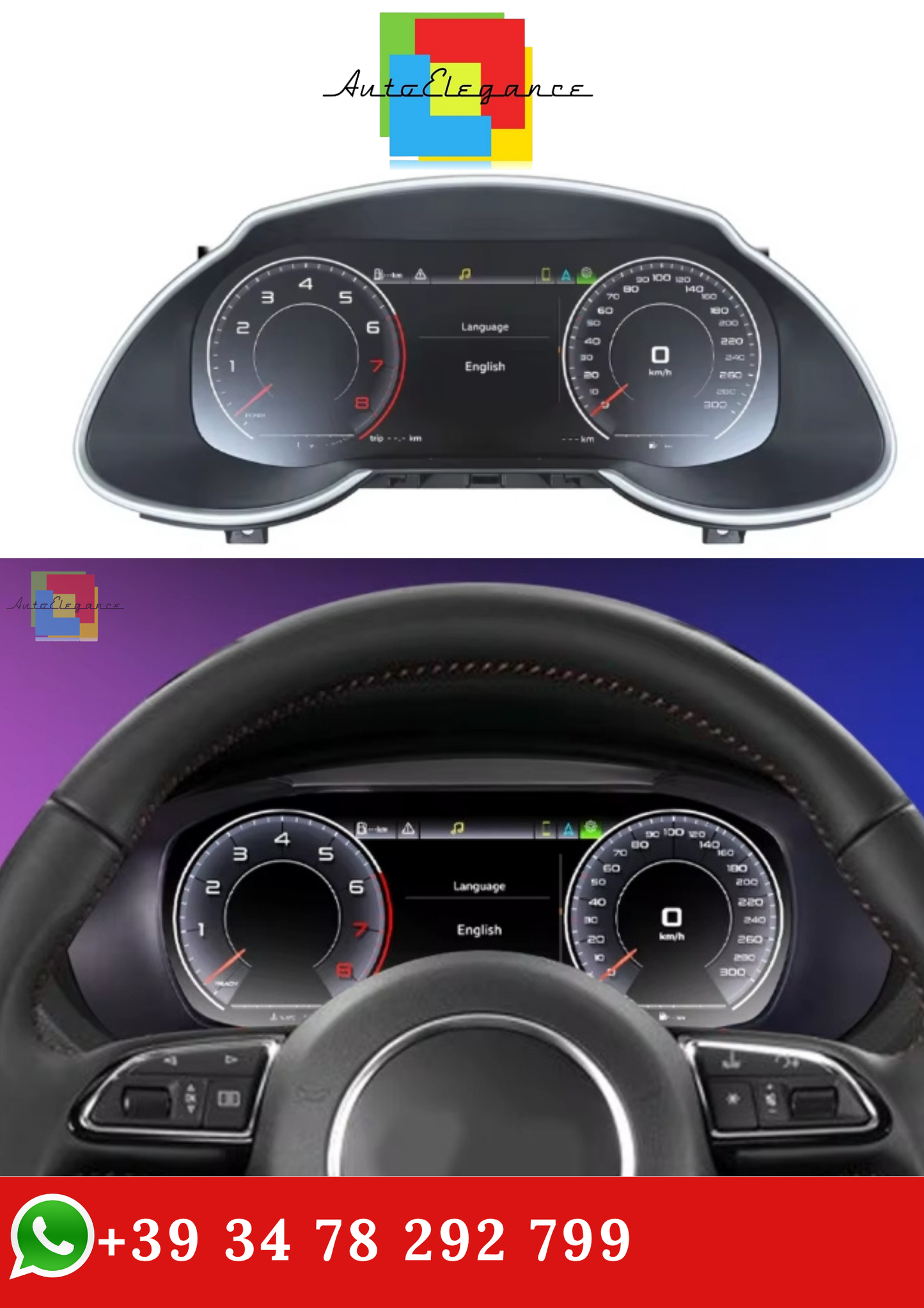 🔥CRUSCOTTO DIGITALE PANNELLO STRUMENTI  TACHIMETRO ADATTO PER AUDI Q5 10-18🔥