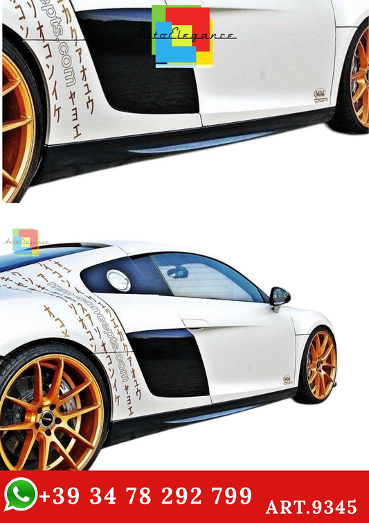 🔥ART.9345 MINIGONNE LATERALI ADATTO PER AUDI R8 Mk1🔥