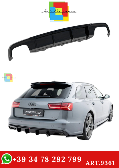 🔥ART.9361 SPLITTER POSTERIORE V.2 PER AUDI A6 / A6 C7 S-LINE / S6 C7 FACELIFT🔥