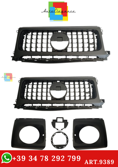 🔥ART.9389 GRIGLIA G63 AMG LOOK PER MERCEDES G W464 18-24 NERO LUCIDO🔥