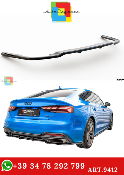 🔥ART.9412 SPLITTER POSTERIORE (CON BARRE VERTICALI)AUDI A5 S-LINE F5 FACELIFT🔥