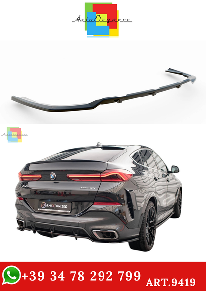 🔥ART.9419 SPLITTER POSTERIORE (CON BARRE VERTICALI) V.2 BMW X6 M-PACK G06🔥
