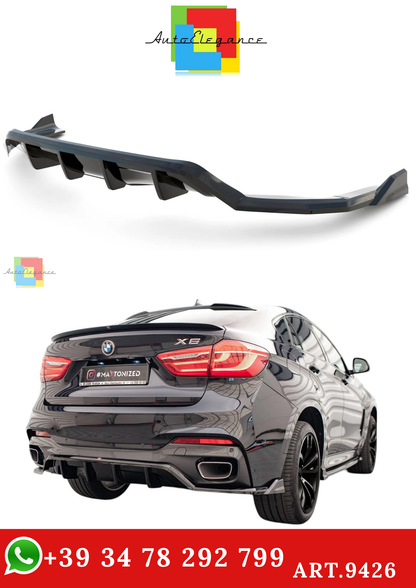 🔥ART.9426 SPLITTER POSTERIORE (CON BARRE VERTICALI) BMW X6 M-PACK F16🔥